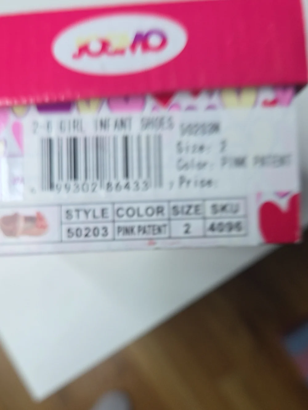 NIB Josmo Pink Patent Mary Jane Bow Dress Shoes Infant Size 2